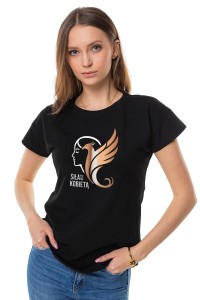 TShirt Czarny / Siła jest Kobietą 